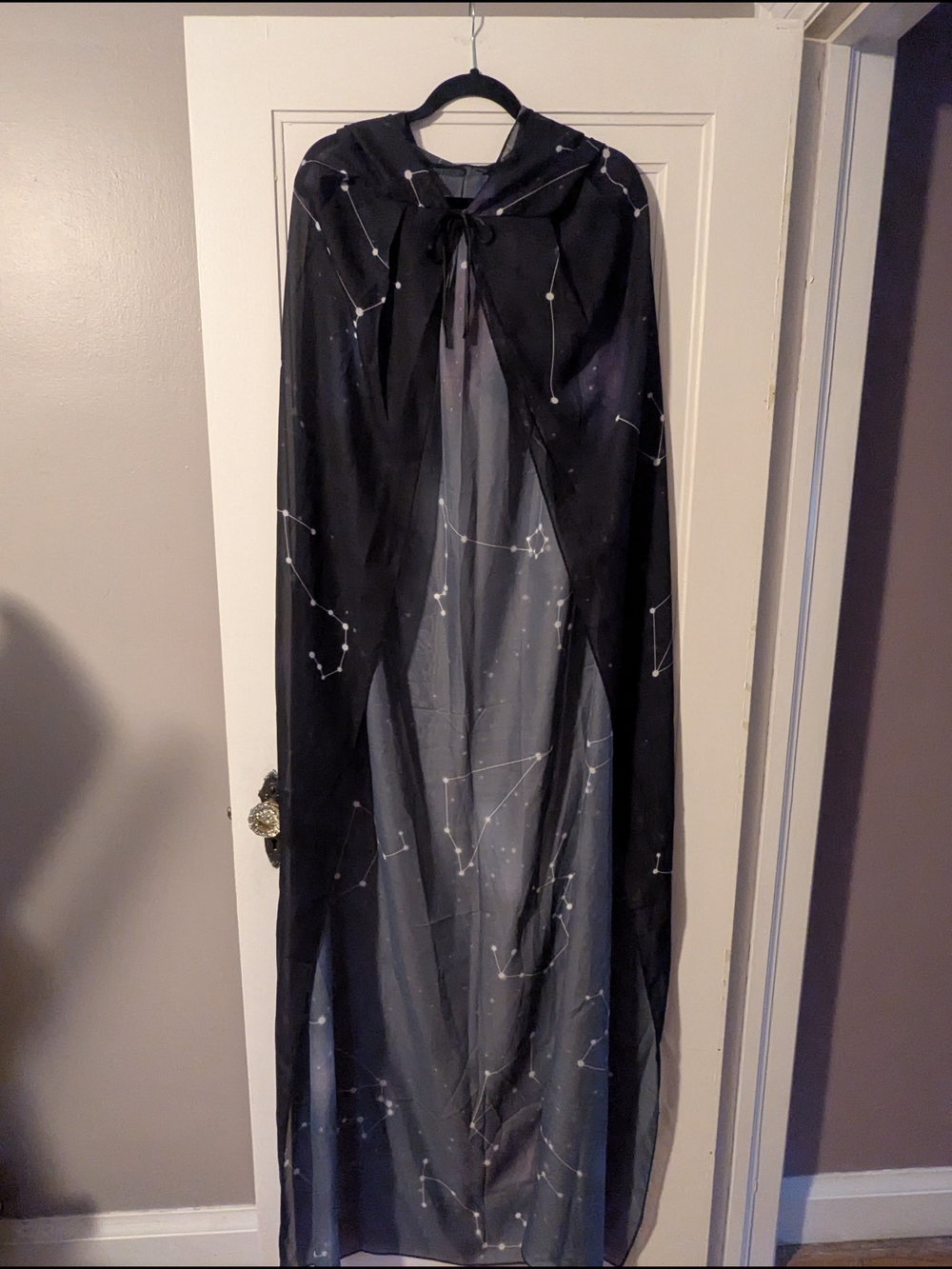 Star Constellation Sheer Hooded Cape